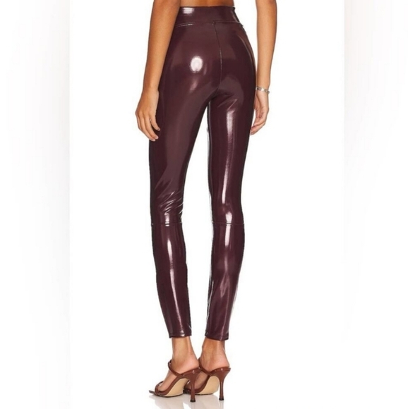 Spanx Faux Patent Leather Sz M Leggings - Picture 2 of 13